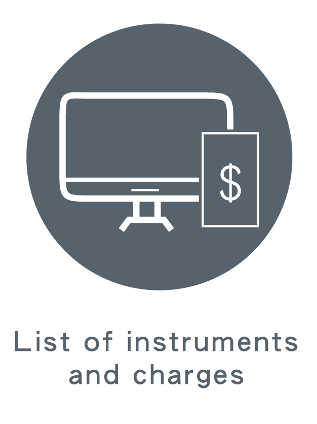 List of instruments and charges